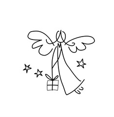 vector illustration of a Christmas 