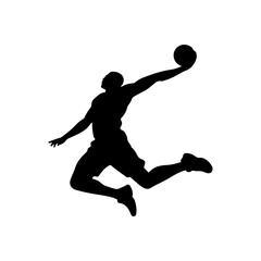 basketball player black logo silhouette