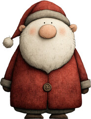 Jolly Santa Claus: A cheerful illustration of Santa Claus, embodying the spirit of Christmas. with joyful anticipation and the magic of the holiday season.