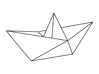 Making a ship with origami art