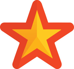Simple star emoji icon graphic design element