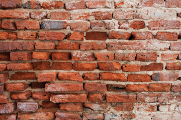 old grunge ruin brick wall outdoor architecture construction pattern texture for background