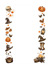 vertical border design perfect for Halloween  
