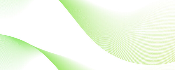 Abstract Smooth stylish abstract green wave background vector. Simple presenation,