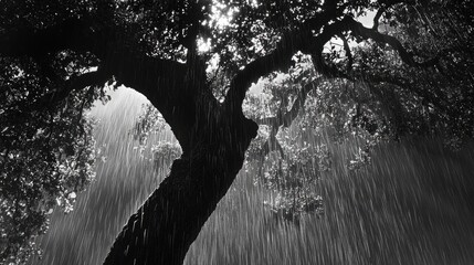view of trees in the forest