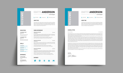 Modern Professional Resume & Cover Letter Template  Clean Minimalist CV Design [Converted]