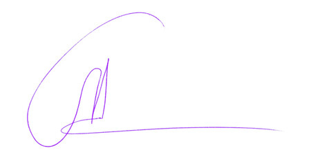 Purple Pencil Underline - Hand drawn horizontal chalk, marker or pencil lines. Design element for emphasis, text lines and decoration. Set on transparent background.