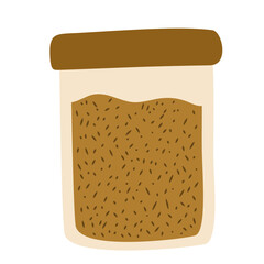 Illustration of Seeds in a Storage Jar