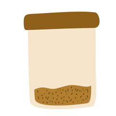 Illustration of Seeds in a Storage Jar