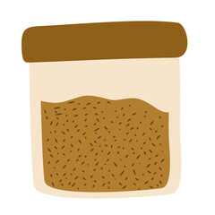 Illustration of Seeds in a Storage Jar