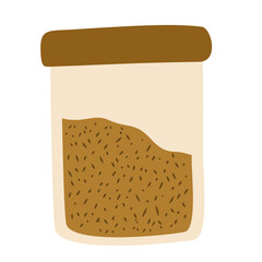 Illustration of Seeds in a Storage Jar