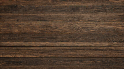 Fototapeta premium Rustic weathered dark brown wooden planks background with visible grain and texture for natural design elements