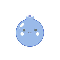 Cute light blue christmas ornament with face