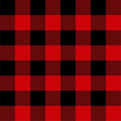 red and black checkered pattern. Tartans seamless pattern.
