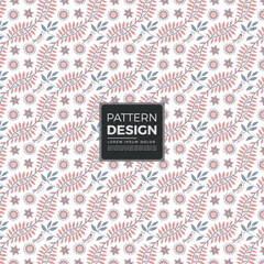 Seamless floral and abstract botanical pattern design for textile and wallpaper vector