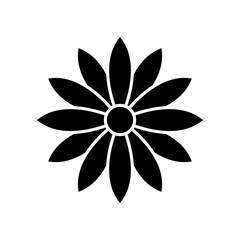 Fototapeta premium Flower icon vector. Garden illustration sign. Greenhouse symbol. Flower web icon. Conservatory symbol design for web and app.