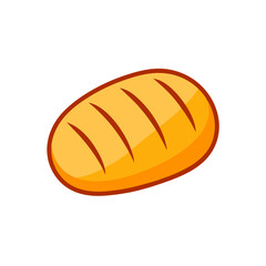 Cartoon illustration of a loaf of bread