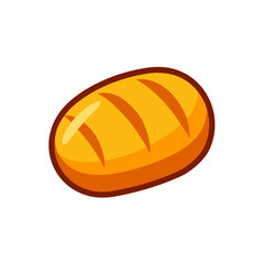 Illustration of a loaf of cartoon bread