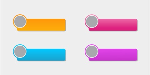 Obraz premium Modern Design button Template.Can use for workflow layout, diagram, banner, webdesign, presentation.