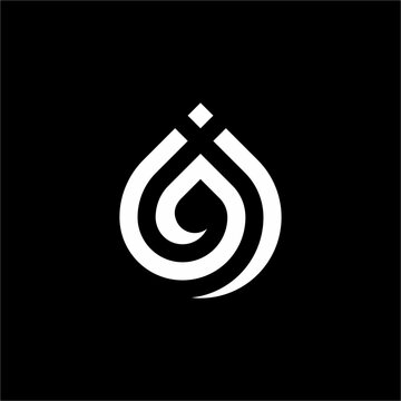 A futuristic GJ/JG monogram using dynamic, curved lines to form a water drop. It is highly professional, symbolizing global purity, fluid joint ventures, and modern, sustainable energy solutions.