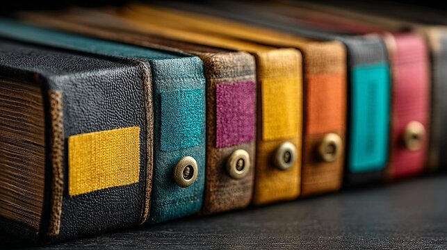 Experience the rich texture and vintage charm of beautifully bound leather books, offering a tactile connection to knowledge and history for inspiring creative projects and educational content.