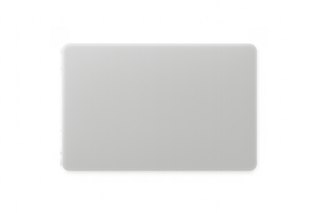 White blank business card template with rounded corners