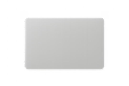 White blank business card template with rounded corners