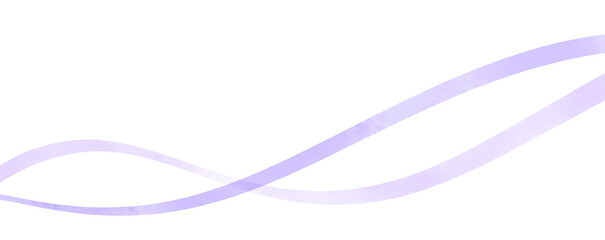 紫色の水彩で描かれたリボン状の手書きテクスチャ