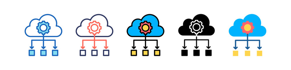 Load Balance multistyle icon