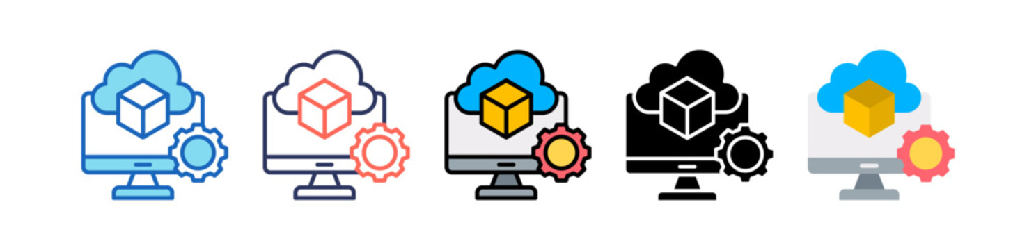 Virtual Machines multistyle icon