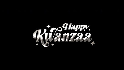 Animated happy kwanzaa suitable for holiday greeting cards, social media graphics, and festive posters. - Powered by Adobe