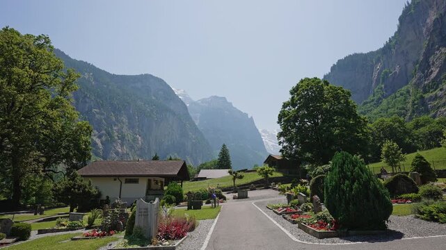 Beautiful Summer View of Lauterbrunnen Valley and Gardens &ndash; 30 July 2025