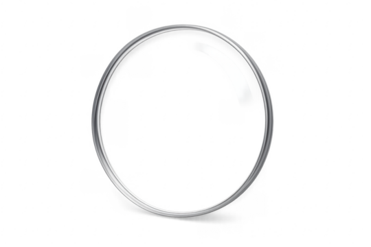 Magnifying glass lens with transparent background, searching concept