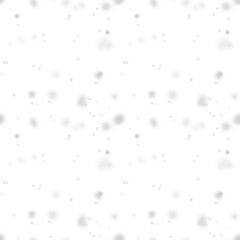 Transparent falling snow background seamless pattern.