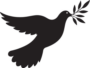 Obraz premium Peace Dove Silhouette Bundle