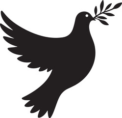 Obraz premium Peace Dove Silhouette Bundle