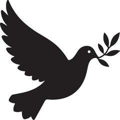 Obraz premium Peace Dove Silhouette Bundle