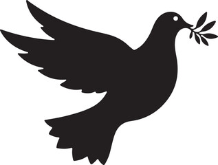 Obraz premium Peace Dove Silhouette Bundle