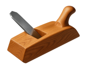 Skewed edge plane for shaping irregular grain patterns in hardwoods.