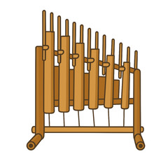 Angklung Bamboo Traditional Ethnic Musical Instrument