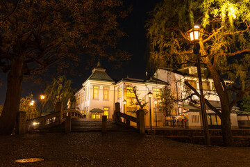 日本の風景・秋　岡山県倉敷市　夜の倉敷美観地区
