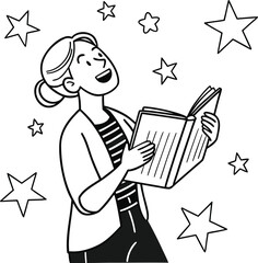 Abstract geometric shapes forming a stylized plant silhouette with subtle lighting isolated on transparent background