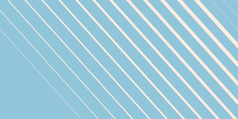 Blue and beige diagonal wavy lines seamless pattern. Simple vector abstract liquid stripes background. Funky groovy texture with diagonal waves, fluid shapes, flow. Stylish repeated decorative design