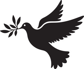 Fototapeta premium Olive Branch Dove Designs