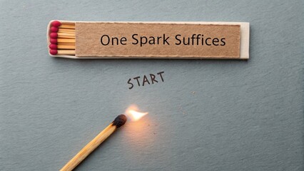 Flat Lay of a Glowing Ember Next to Unlit Match Close Up