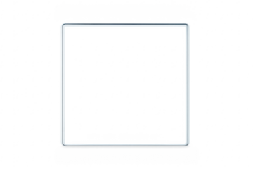 Glass square frame with rounded corners