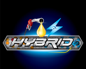 Hybrid Concept Alphabet Font. Typography urban style silver fonts for technology, digital, automotive, racing, movie logo design. vector