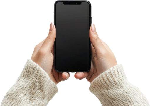 mobile phone in hand