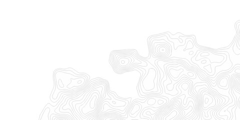 Vector wavy black contour lines topographic grid pattern on white background. Topographic map background with abstract contour line pattern. Minimal topography design for modern graphics motion wave.	