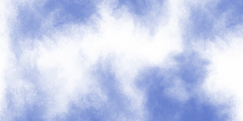 Beautiful, abstract blue sky with white clouds suggesting summer weather